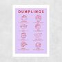 Dim Sum Dumplings A3 Print, thumbnail 2 of 3