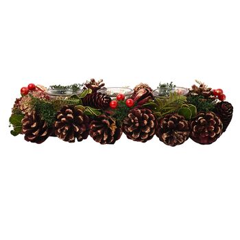 Plum And Gold Regal Tidings Tea Light Candle Holder, 8 of 9