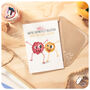 Funny Happy Birthday Sister Card, Cute Crazy Definitely Related Monsters From Brother Sis, thumbnail 3 of 4