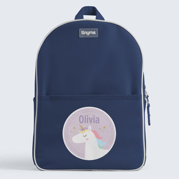 Personalised Unicorn Design Kids Everyday Backpack, 7 of 9