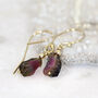 Watermelon Tourmaline Earrings, thumbnail 7 of 10