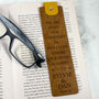 Personalised Wedding Anniversary Leather Bookmark, thumbnail 2 of 7