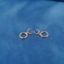 Moon Crescent Hoop Earrings, Gold Hoops, Minimalistic, thumbnail 7 of 8