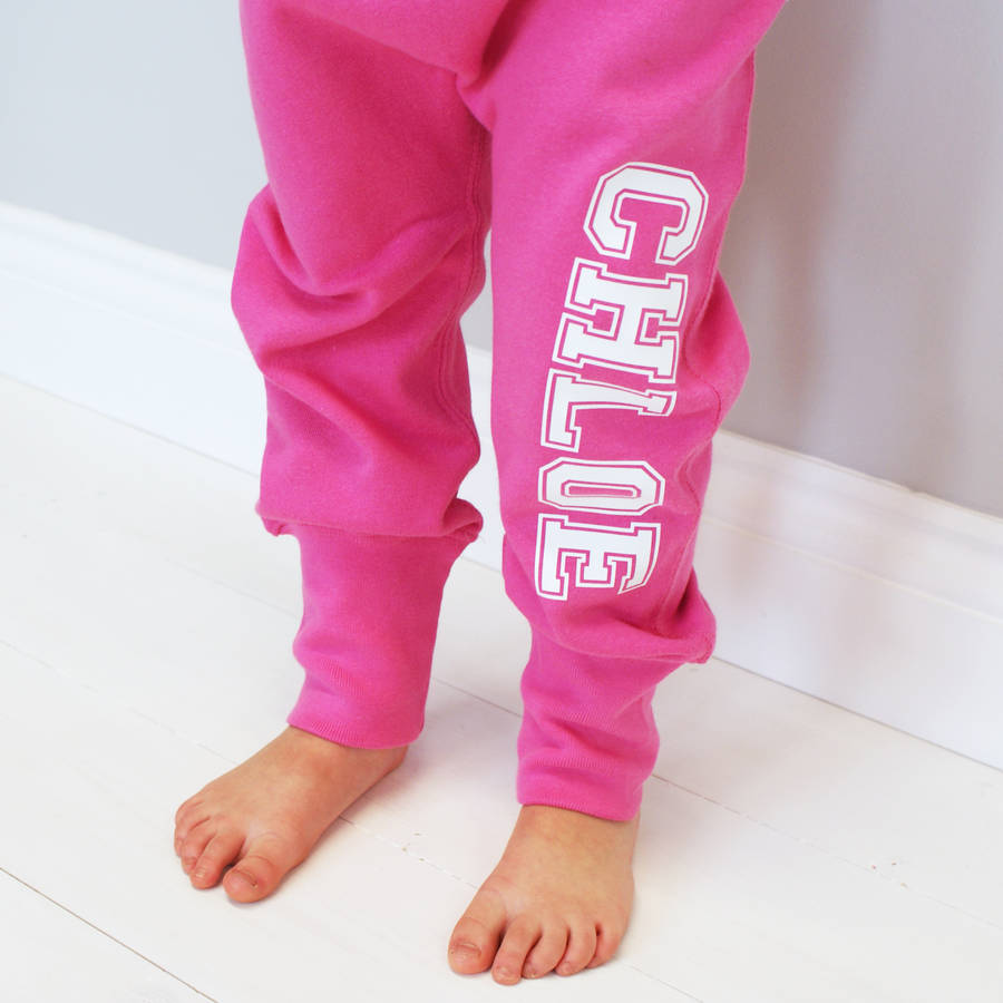 baby girl color block sweatpants