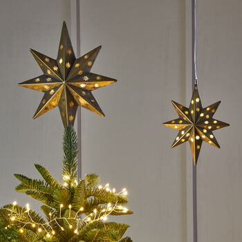 Gold LED Star Tree Topper, 2 of 3