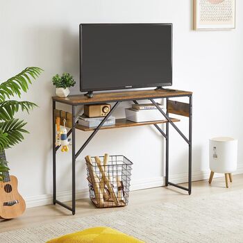 Industrial Console Table Table Hallway Entryway Table, 4 of 12
