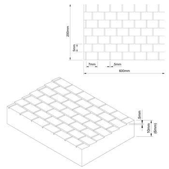 Embossed Slate Tile Xps Foam Sheet For Model Making, 4 of 9