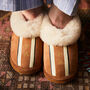 Sheepskin Slippers With Hand Painted Initials, thumbnail 1 of 2