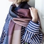 Personalised Brushed Check Chunky Blanket Scarf, thumbnail 6 of 12