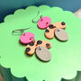 Petals Colour Block Earrings, thumbnail 1 of 5