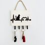Artisan Multifunctional Key Holder With Cats, thumbnail 5 of 5