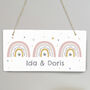 Personalised Rainbow Wooden Sign, thumbnail 2 of 3