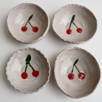 Mini Cherry Gloss Ceramic Ring Dish, 3 of 7