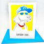 Birthday Dude Dog Card, thumbnail 1 of 2