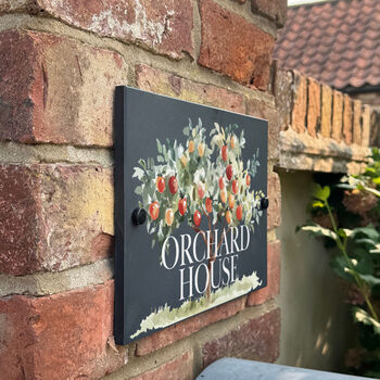 Orchard Slate House Number Or Name Sign, 2 of 3