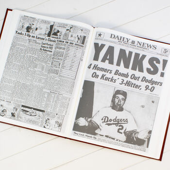 New York Yankees Personalised Gift Newspaper Book, 7 of 8