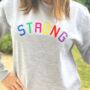 Strong Embroidered Sweatshirt, thumbnail 1 of 3