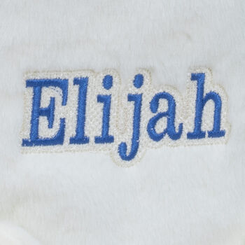Personalised Embroidery Cream Bear Hot Water Cover Nb, 5 of 7