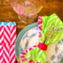 Neon Block Print Napkins, thumbnail 3 of 7