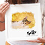 Personalised Watercolour Cat Portrait Framed Print, thumbnail 2 of 5