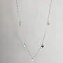 Sterling Silver Multi Love Heart Charms Necklace, thumbnail 2 of 10