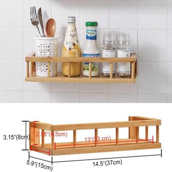 Set Of Two Bamboo Floating Shelves, 5 of 9