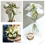 Your Wedding Bouquet As Cotton Roses 2nd Anniversary, thumbnail 2 of 9