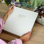 Large Personalised Wedding Photo Album Made With Linen, thumbnail 1 of 12