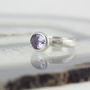 Oval Lavender Amethsyt Stone Set Ring, thumbnail 5 of 6