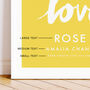 Personalised Name Print Handwritten You Are So Loved, thumbnail 3 of 10