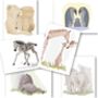Personalised Elephant Baby Giftset, Grey, Green, Beige, Pink Or Blue, thumbnail 4 of 6