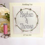 Personalised Embroidered Wedding Rose Card, thumbnail 3 of 3