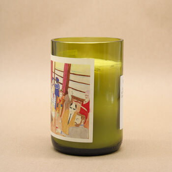 French House Soho London Wine Bottle Scented Candle, 5 of 7