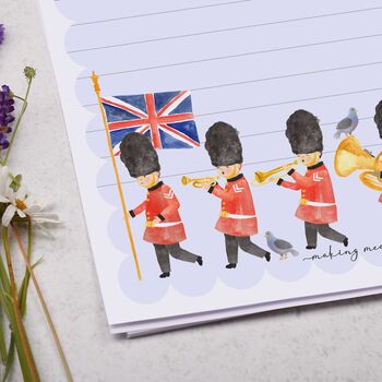 A5 Personalised Letter Writing Paper With Marching Band, 2 of 4
