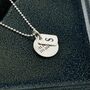 Coordinates Disc And Initial Dog Tag Necklace, thumbnail 3 of 6