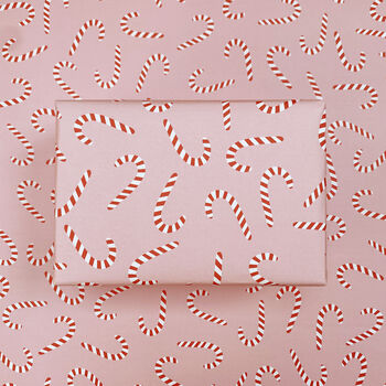 Christmas Wrapping Paper Candy Cane Design, 2 of 10