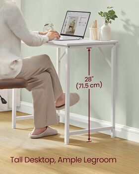 Small Computer Desk Industrial Workstation Metal Frame, 4 of 9