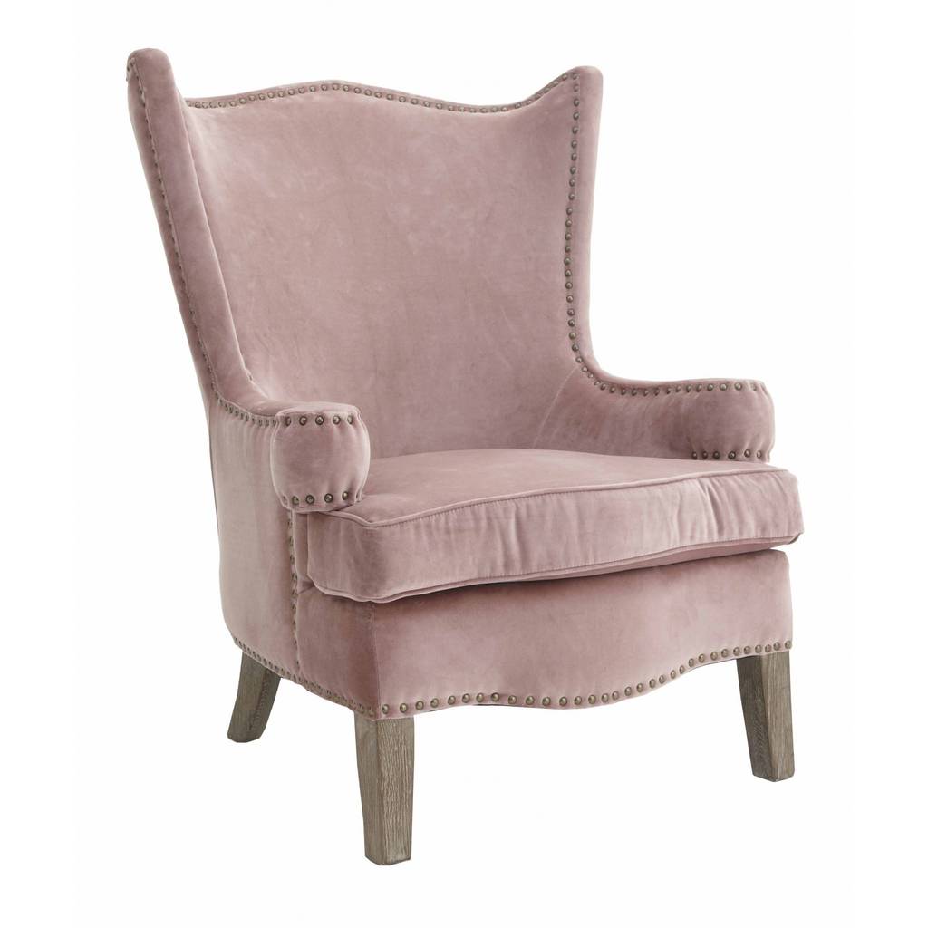 Velvet Armchair In Pink By Out There Interiors | notonthehighstreet.com