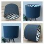 Phoenix Blue Deluxe Geometric Patterned Lampshades, thumbnail 4 of 10