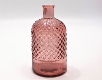 Recycled Glass Patterned Bottle Vase In Eight Colours, 4 of 9
