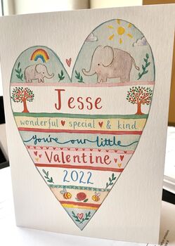 Personalised Our Little Valentine Card, 6 of 7