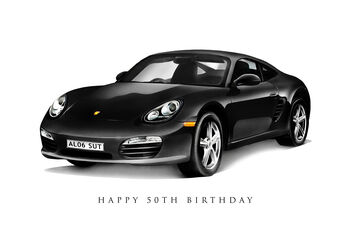 Personalised Porsche Car Print, 6 of 6