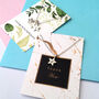 Thank You Teacher Initial Star Necklace, thumbnail 5 of 11