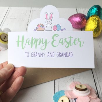 Personalised Easter Bunny Card, 5 of 5