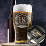 Personalised 18th Birthday Pint Glass And Gift Set, thumbnail 1 of 6