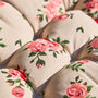 Country Rose Garden Bench Cushion, thumbnail 4 of 5