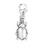 Solid Sterling Silver Jewel Chafer Beetle Charm, thumbnail 1 of 8