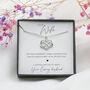 Gift For Wife, Infinity Heart Personalised Necklace For Wife, Gift From Husband, thumbnail 1 of 6