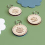 First Day At School Personalised Wooden Bag Tag, thumbnail 7 of 7