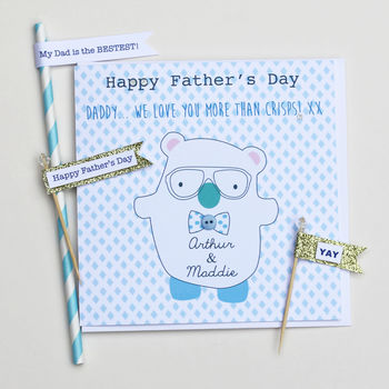 Happy Father's Day Bear Card, 2 of 5